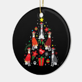 Italiaanse Windhond Kerst Ornament Boom Hond Moede (Links)
