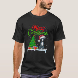 Italiaanse Windhond Kerstboom Lights Xmas D T-shirt