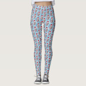Italiaanse Windhond Kerstman  Leggings (Voorkant)