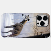 Italiaanse Windhond Laat het Sneeuwen Kerstmis Case-Mate iPhone Case (Achterkant (horizontaal))
