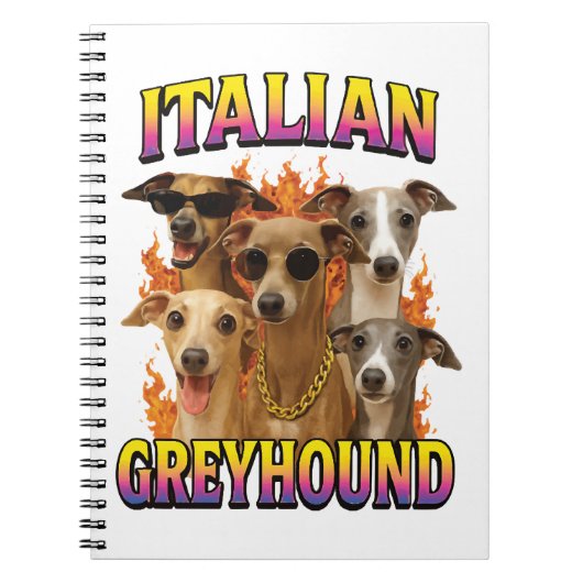 Italiaanse windhond notitieboek (Voorkant)