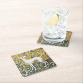 Italiaanse windhond of Whippet in een  tuin Kartonnen Onderzetters (Insitu)