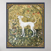 Italiaanse Windhond of Whippet in Renaissance Gard Poster (Voorkant)