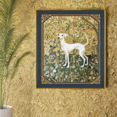 Italiaanse Windhond of Whippet in Renaissance Gard Poster
