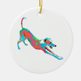 Italiaanse Windhond Ornament