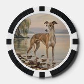 Italiaanse Windhond Poker Chips (Voorkant)