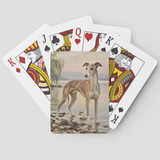 Italiaanse Windhond Pokerkaarten (Achterkant)