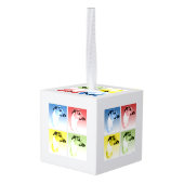 Italiaanse windhond Popart Decoratie (Achter hoekig)