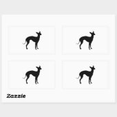 Italiaanse Windhond Rechthoekige Sticker (Vel)