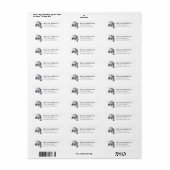 Italiaanse Windhond Retouradreslabels Etiket (Full Sheet)