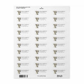 Italiaanse Windhond Retouradreslabels Etiket (Full Sheet)