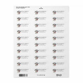 Italiaanse Windhond Retouradreslabels Etiket (Full Sheet)