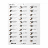 Italiaanse Windhond Retouradreslabels Etiket (Full Sheet)
