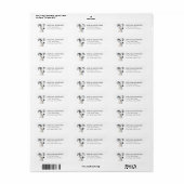 Italiaanse Windhond Retouradreslabels Etiket (Full Sheet)