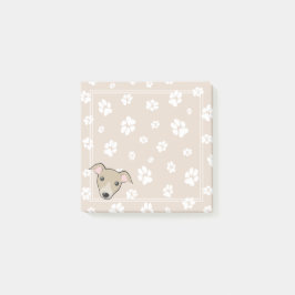 Italiaanse Windhond Schattigee cartoon Paw prints  Post-it® Notes