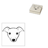 Italiaanse windhond Schattigee puppy Cartoon Rubberstempel (Gestempeld)
