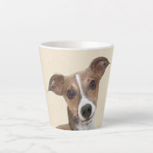 Italiaanse Windhond Schilderij - Mooie Originele H Latte Mok