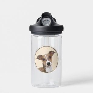 Italiaanse Windhond Schilderij - Mooie Originele H Waterfles