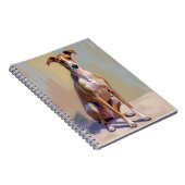 Italiaanse Windhond Schilderij Notitieboek (Rechterzijde)