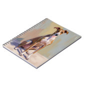 Italiaanse Windhond Schilderij Notitieboek (Linkerzijde)