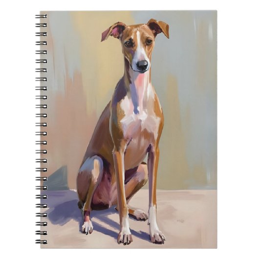 Italiaanse Windhond Schilderij Notitieboek (Voorkant)