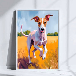 Italiaanse Windhond Schilderij Poster