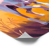 Italiaanse Windhond Schilderij Poster (Hoek)