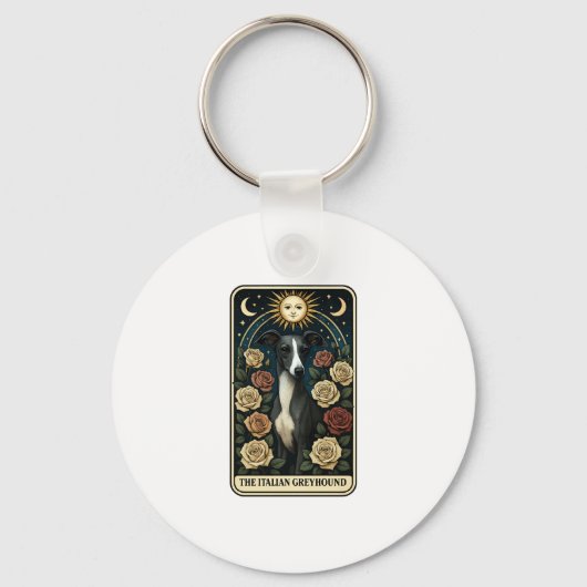 Italiaanse windhond sleutelhanger (Voorkant)