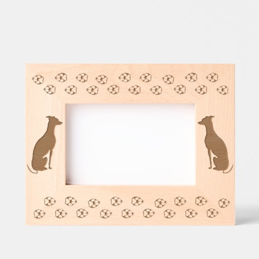 Italiaanse windhond/Whippet Gegraveerde Lijstjes (Voorkant)