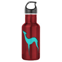 Italiaanse windhond Whippet turquoise silhouet