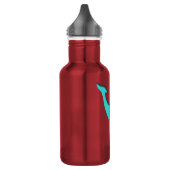 Italiaanse windhond Whippet turquoise silhouet Waterfles (Links)