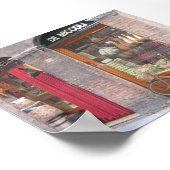 Italiaanse winkel met bike poster (Hoek)