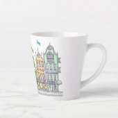 Italiaanse winkels met kleine latte Mok (Rechts)