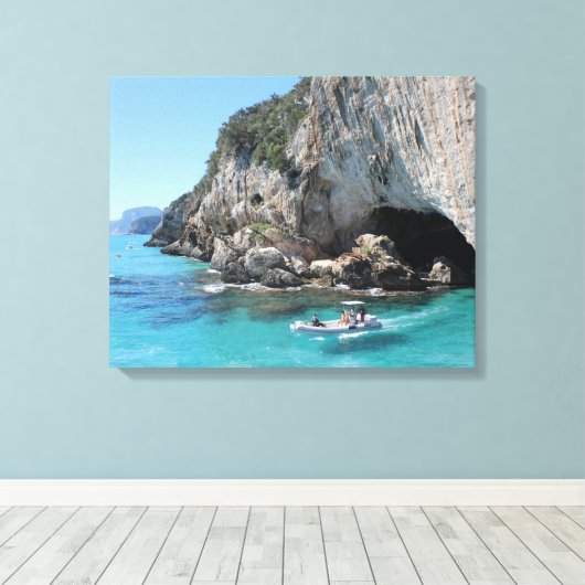 Italiaanse Wonders Seaside 18 Canvas Afdruk (Insitu (Houten vloer))