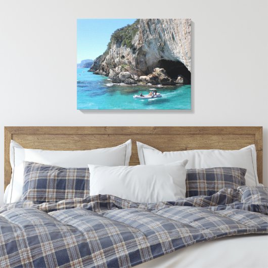 Italiaanse Wonders Seaside 18 Canvas Afdruk (Insitu (Slaapkamer))