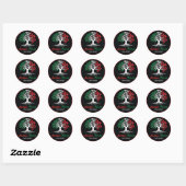 Italiaanse wortels lopen diep ronde sticker (Vel)