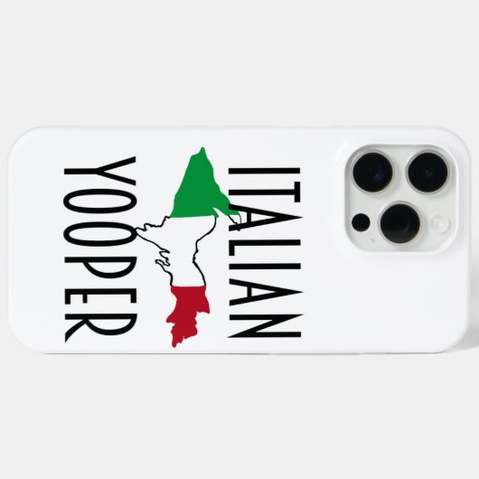 Italiaanse Yooper iPhone hoesje (Achterkant (horizontaal))