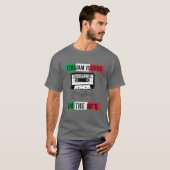 Italiaanse zaken Vlag Pasta Cassette 80S, Italiaan T-shirt (Voorkant volledig)