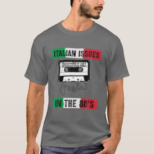 Italiaanse zaken Vlag Pasta Cassette 80S, Italiaan T-shirt
