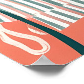 Italiaanse zomer Amalfi kust Acryl Wall Art Poster (Hoek)