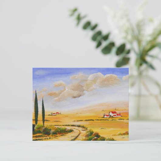 Italiaanse zomer briefkaart (Staand voorkant)