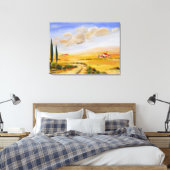 Italiaanse zomer canvas afdruk (Insitu (Slaapkamer))