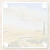 Italiaanse zomer glazen onderzetter (Achterkant)