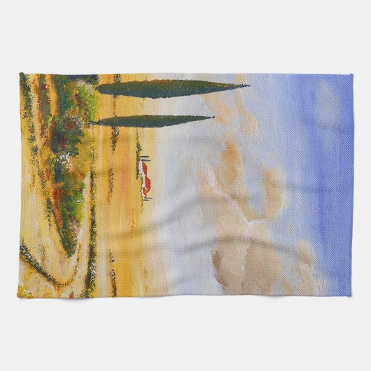 Italiaanse zomer theedoek (Horizontaal)