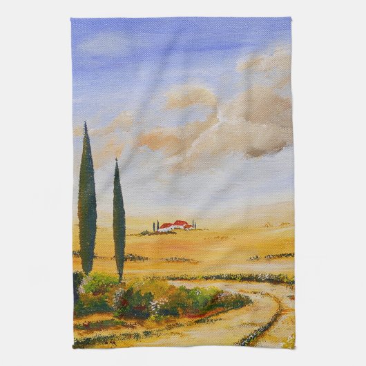 Italiaanse zomer theedoek (Verticaal)