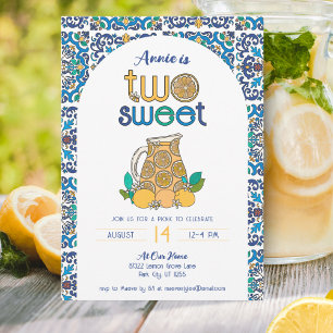 Italiaanse zomer twee zoete limonade picknick verj kaart