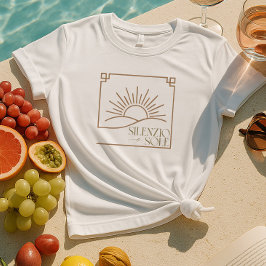 Italiaanse zomer vibes minimalistisch T-shirt