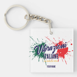 Italiaanse zomer vibrazioni souvenir sleutelhanger