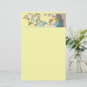 Italiaanse Zomer Vlinders Papierblad (Staand voorkant)