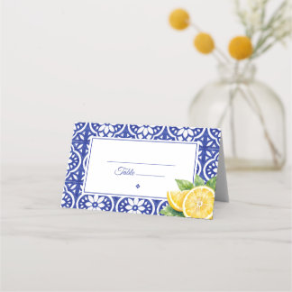 Italiaanse zomerooitjeskaart & tafelkaartjes met c plaatskaartje
